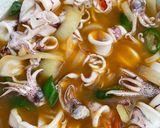 Foto langkah ke 3 dari resep Cumi mentega saos tiram.