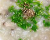 Hình bước làm 3 của món Cháo Hàu Nấm