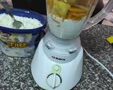 Pineapple and mango smoothie, with ice cream