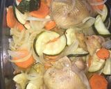 Foto del paso 4 de la receta: Pollo al limón con verduras al horno