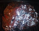 A picture of step 7 of Honey Soy pork using double grill pan.