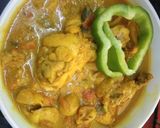 A picture of step 5 of Capsicum Chicken Curry.