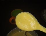 A picture of step 1 of Aloo (potato) bada with curry.