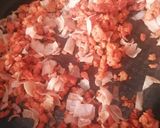Foto del paso 2 de la receta: Huevos revueltos con chorizo y jamón
