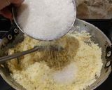 A picture of step 2 of Sujji (semolina) Laddu.