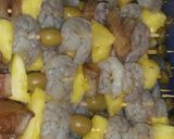 Foto del paso 4 de la receta: Pinchos de camarones y pescado