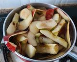 A picture of step 1 of Apple peel jam jelly.