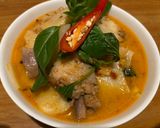 A picture of step 8 of Red Curry Chicken with Pickled Bamboo Shoots.