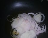 A picture of step 2 of Beef green karhai.