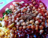 A picture of step 2 of Mix beans chaat or salad.