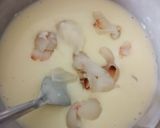 A picture of step 3 of Litchi coconut pudding.