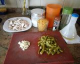 Foto del paso 1 de la receta: Fideua con champiñones y espárragos trigueros