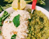 A picture of step 4 of Green dal fry.