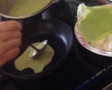 Hình bước làm 2 của món Bánh crepe lá dứa nhân cốm