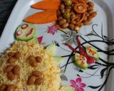عکس مرحله 1 از دستور هویج پلو با لوبیاچیتی