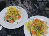 Pollo al verdeo con zanahorias y choclo