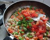 A picture of step 4 of Spicy Peri peri American vegetable pasta masala.