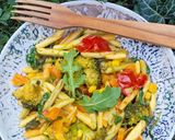 Krémes, zöldséges fusilli (vegán) recept fázis 5 fotója