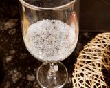 A picture of step 5 of Orange Kiwi Smoothie.