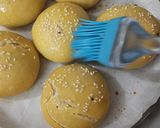 A picture of step 11 of No Oven Eggless Stuffed Sesame Bun.