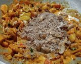 A picture of step 3 of Dry Chilli Mushroom Jackfruit Curry.
