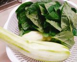 Hình bước làm 2 của món Canh mướp nấu mồng tơi