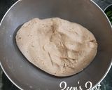 A picture of step 2 of Khapli or Emmer Wheat flour Flatbread.