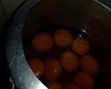 A picture of step 1 of Narangi rasgulla.