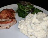 A picture of step 11 of Crispy Skin Chicken W/ Sour Cream and Chives Mashed Potatoes.