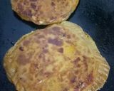 A picture of step 15 of Pani puri pizza paratha.