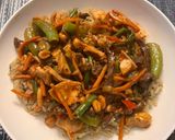 A picture of step 2 of Thai Peanut Stir Fry.