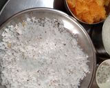 A picture of step 1 of Orange coconut burfi.
