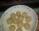 A picture of step 4 of Coconut laddoo.