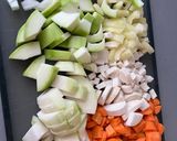 Leveskocka házilag 🥕🧅🥦🧄🌶️🫑 recept fázis 1 fotója