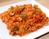 Paradicsomos-csirkés bulgur recept fázis 5 fotója