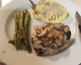 A picture of step 6 of Grilled Pork Chops With Creamy Mushroom Sauce.