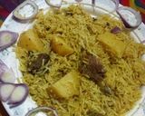 A picture of step 6 of Potato pulao.