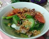 Foto langkah ke 3 dari resep 424.Sayur Bening Bayam Ketimun.