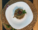 Foto del paso 5 de la receta: Cabeza de lomo de cerdo 🐷 con setas y alcachofas 🍽️🍄