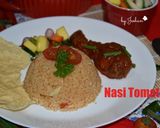 Foto langkah ke 4 dari resep Nasi Tomato Ayam Masak Merah.