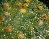 A picture of step 8 of Palak paneer kofta.