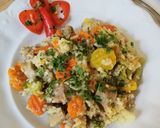 Zöldséges rizses hús recept fázis 9 fotója