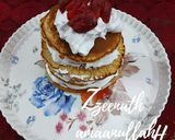 A picture of step 3 of Pancake Tower Cake.