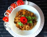 A picture of step 12 of Chhatu Besara / Mushrooms in mustard & poppy seeds Curry.