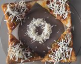 A picture of step 4 of Open Paneer Cheese Chilli Toast😋.