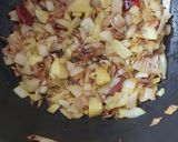 A picture of step 1 of Chicken kassa.