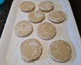 A picture of step 5 of Rye English Muffins.