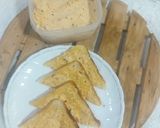 A picture of step 8 of Masala Chees spread.