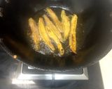 A picture of step 5 of Bitter grud with potato.