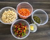 A picture of step 1 of Sweet Potato & Mung Bean Bran Cakes.
